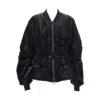 Junya Watanabe High-shine Bomber Jacket Front Pockets In Black
