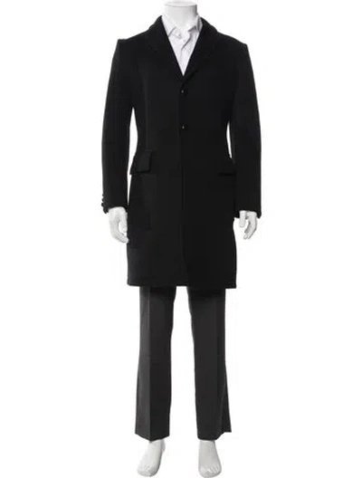Pre-owned Junya Watanabe Overcoat In Black