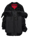 Junya Watanabe Oversized Bomber Jacket With Faux Fur Collar
