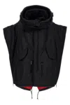 Junya Watanabe Oversized Jacket Quilted Fur Trim