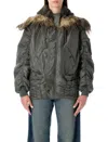 Junya Watanabe Oversized Military Bomber Jacket In Green