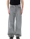 Junya Watanabe Levi's Oversized Denim Trousers In Grey