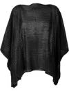 Junya Watanabe Oversized Knitted Top In Black