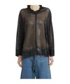 Junya Watanabe Oversized Mesh Sweater In Black