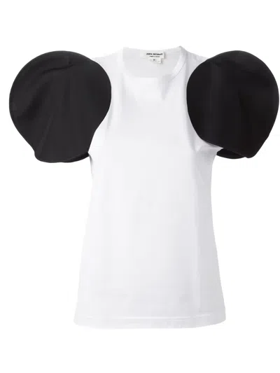 Junya Watanabe Oversized Round Sleeves Top In White