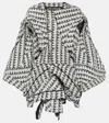Junya Watanabe Oversized Tweed Jacket In Multicoloured