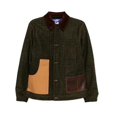 Pre-owned Junya Watanabe Padded Paneled Jacket 'khaki/brown' | Men's Size L