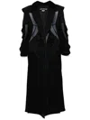 Junya Watanabe Padded-panels Coat In Black