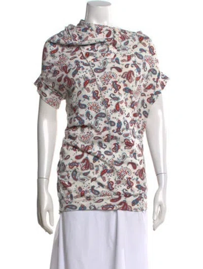 Pre-owned Junya Watanabe Paisley Print Long Dress In Multi