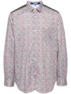 Junya Watanabe Man Paisley Printed Curved Hem Shirt In Orange