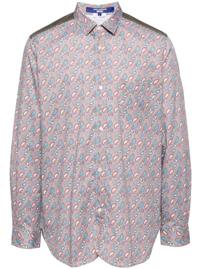 Junya Watanabe Paisley-print T-shirt In Orange
