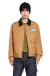 Junya Watanabe Cotton Oxford X Wool Nylon Check Filson Jacket In Brown