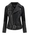 Junya Watanabe Zippered Long-sleeved Leather Jacket In Black