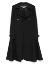 Junya Watanabe Panelled Cape In Black