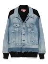 Junya Watanabe Denim Jacket With Cardigan In Blue