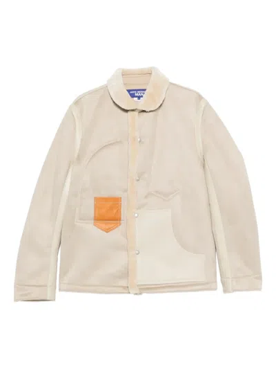 Junya Watanabe Panelled Pocket Jacket In Neutral