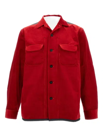 Junya Watanabe Men Corduroy Shirt In Multi