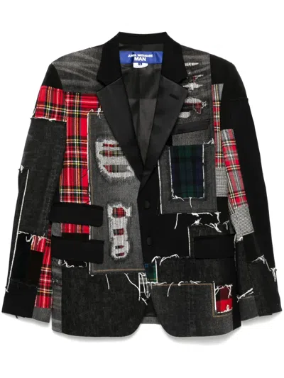 Junya Watanabe Patchwork Blazer In Schwarz