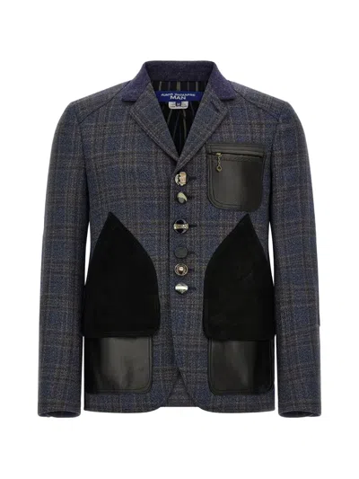 JUNYA WATANABE PATCHWORK CHECK-PATTERN BLAZER