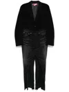 Junya Watanabe Patchwork Coat In Black