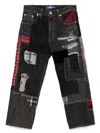 Junya Watanabe Patchwork Cropped Jeans In Multi