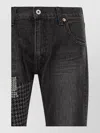 Junya Watanabe Patchwork Denim Jeans In Black