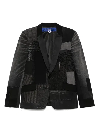 Junya Watanabe Patchwork-design Blazer In Black