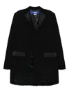 Junya Watanabe Patchwork-design Coat In Black