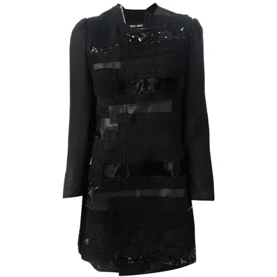 Junya Watanabe Patchwork Design Coat In Black
