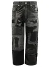 Junya Watanabe Cropped Denim Patchwork Pants