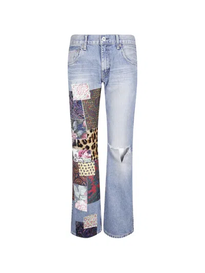 JUNYA WATANABE PATCHWORK DISTRESSED JEANS