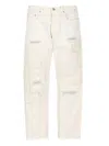 Junya Watanabe Denim Trousers With Belt Loops In White