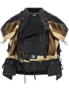 Junya Watanabe Patchwork Biker Jacket In Black