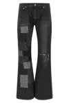 Junya Watanabe Patchwork Denim Jeans In Black