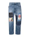 Junya Watanabe Patchwork Jeans In Blue