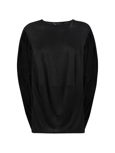 Junya Watanabe Patchwork Metallic-finish Top In Black