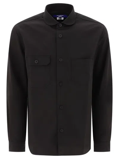 Junya Watanabe Patchwork Overshirt In Black