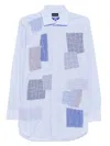Junya Watanabe Patchwork Shirt In Blue