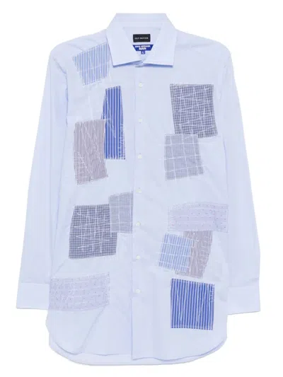 Junya Watanabe Patchwork Shirt In Blue