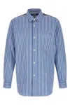 Junya Watanabe Blue Patchwork Shirt In Blue