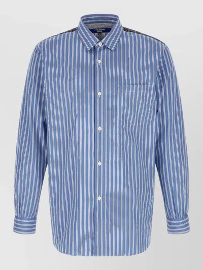 JUNYA WATANABE PATCHWORK SHIRT BUTTON DOWN COLLAR