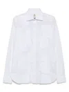 Junya Watanabe Mended Cotton Poplin Shirt In White
