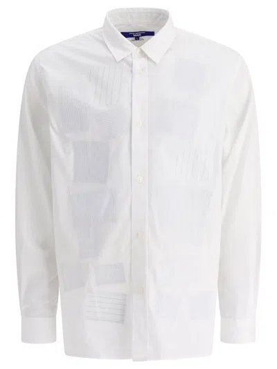 Junya Watanabe Patchwork Cotton Shirt In White