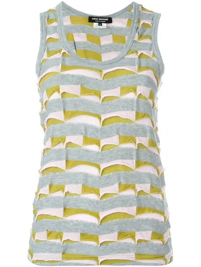 Junya Watanabe Patchwork Tank Top In Gray