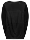 Junya Watanabe Patchwork Metallic-finish Top In Black