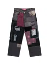 Junya Watanabe Patchwork-design Button-fastening Jeans In Multi