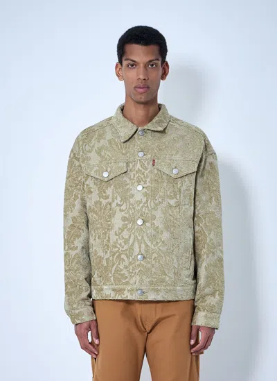 Junya Watanabe Patterned Denim Jacket In Multi