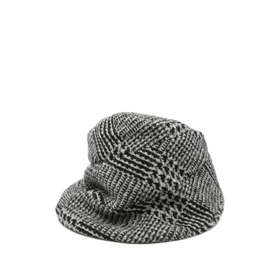 Junya Watanabe Patterned Hat In Gray