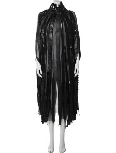 Pre-owned Junya Watanabe Patterned Long Dress In Blue