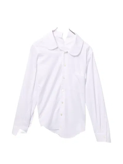 Junya Watanabe Peter Pan Collar Pocket Shirt In White